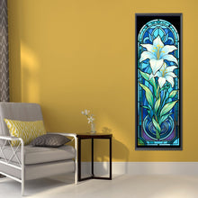 Load image into Gallery viewer, AB Diamond Painting - Full Round - Lily Glass Painting (30*90CM)