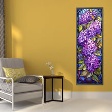 Load image into Gallery viewer, AB Diamond Painting - Full Round - Purple Hydrangea Glass Painting (30*90CM)