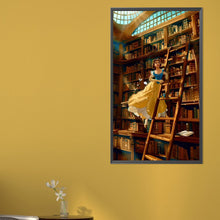 Load image into Gallery viewer, AB Diamond Painting - Full Round - Belle In The Library (40*70CM)