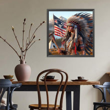 Load image into Gallery viewer, Diamond Painting - Full Round - Indians (40*40CM)