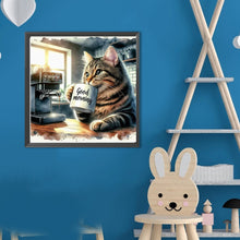 Load image into Gallery viewer, Diamond Painting - Full Round - Good Morning Cat (40*40CM)