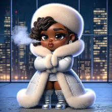 Load image into Gallery viewer, Diamond Painting - Full Round - Dark Skin Girl (40*40CM)