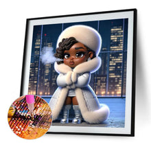 Load image into Gallery viewer, Diamond Painting - Full Round - Dark Skin Girl (40*40CM)