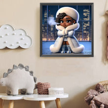 Load image into Gallery viewer, Diamond Painting - Full Round - Dark Skin Girl (40*40CM)