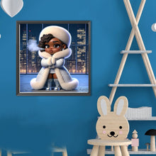 Load image into Gallery viewer, Diamond Painting - Full Round - Dark Skin Girl (40*40CM)