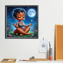 Load image into Gallery viewer, Diamond Painting - Full Round - Dark-Skinned Girl (40*40CM)