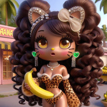 Load image into Gallery viewer, Diamond Painting - Full Round - Dark Skin Girl (40*40CM)