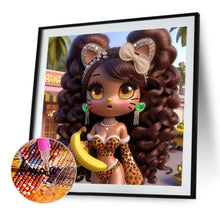 Load image into Gallery viewer, Diamond Painting - Full Round - Dark Skin Girl (40*40CM)