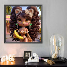 Load image into Gallery viewer, Diamond Painting - Full Round - Dark Skin Girl (40*40CM)