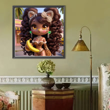 Load image into Gallery viewer, Diamond Painting - Full Round - Dark Skin Girl (40*40CM)