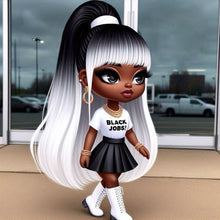 Load image into Gallery viewer, Diamond Painting - Full Round - Dark Skin Girl (40*40CM)