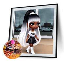 Load image into Gallery viewer, Diamond Painting - Full Round - Dark Skin Girl (40*40CM)