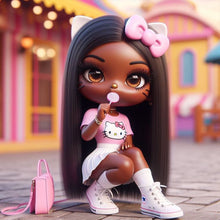 Load image into Gallery viewer, Diamond Painting - Full Round - Dark-Skinned Girl (40*40CM)