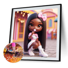 Load image into Gallery viewer, Diamond Painting - Full Round - Dark-Skinned Girl (40*40CM)