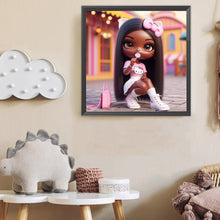 Load image into Gallery viewer, Diamond Painting - Full Round - Dark-Skinned Girl (40*40CM)