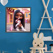 Load image into Gallery viewer, Diamond Painting - Full Round - Dark-Skinned Girl (40*40CM)