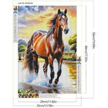 Load image into Gallery viewer, Diamond Painting - Full Round - Running Horse (35*50CM)