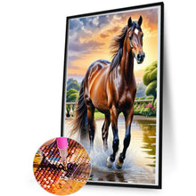 Load image into Gallery viewer, Diamond Painting - Full Round - Running Horse (35*50CM)