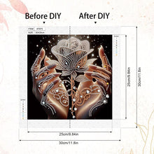 Load image into Gallery viewer, Diamond Painting - Partial Special Shaped - Dreamlike Rose (30*30CM)