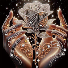 Load image into Gallery viewer, Diamond Painting - Partial Special Shaped - Dreamlike Rose (30*30CM)