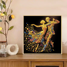 Load image into Gallery viewer, Diamond Painting - Partial Special Shaped - Elegant Dancing Woman (30*30CM)