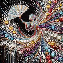 Load image into Gallery viewer, Diamond Painting - Partial Special Shaped - Elegant Dancing Woman (30*30CM)