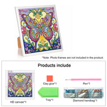 Load image into Gallery viewer, Diamond Painting - Partial Special Shaped - Butterfly (30*30CM)