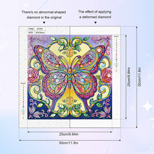Load image into Gallery viewer, Diamond Painting - Partial Special Shaped - Butterfly (30*30CM)