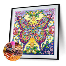 Load image into Gallery viewer, Diamond Painting - Partial Special Shaped - Butterfly (30*30CM)