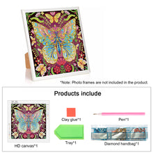 Load image into Gallery viewer, Diamond Painting - Partial Special Shaped - Butterfly (30*30CM)