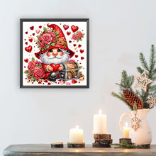 Load image into Gallery viewer, Diamond Painting - Partial Special Shaped - Red Rose Gnome (30*30CM)