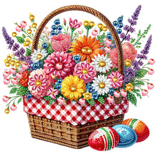 Load image into Gallery viewer, Diamond Painting - Partial Special Shaped - Easter Flower Basket (30*30CM)