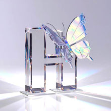 Load image into Gallery viewer, Diamond Painting - Full Round - Crystal Butterfly Letter H (30*30CM)