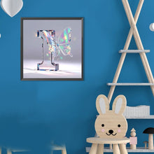 Load image into Gallery viewer, Diamond Painting - Full Round - Crystal Butterfly Letter I (30*30CM)