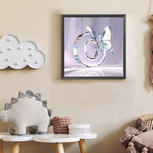 Load image into Gallery viewer, Diamond Painting - Full Round - Crystal Butterfly Letter O (30*30CM)