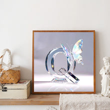Load image into Gallery viewer, Diamond Painting - Full Round - Crystal Butterfly Letter Q (30*30CM)