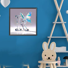 Load image into Gallery viewer, Diamond Painting - Full Round - Crystal Butterfly Letter R (30*30CM)