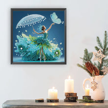 Load image into Gallery viewer, Diamond Painting - Partial Special Shaped - Beautiful Skirt Woman (30*30CM)