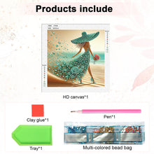 Load image into Gallery viewer, Diamond Painting - Partial Special Shaped - Beautiful Skirt Woman (30*30CM)