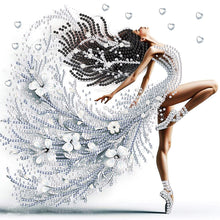 Load image into Gallery viewer, Diamond Painting - Partial Special Shaped - Beautiful Skirt Woman (30*30CM)