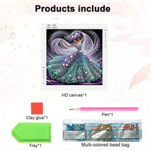 Load image into Gallery viewer, Diamond Painting - Partial Special Shaped - Beautiful Skirt Woman (30*30CM)