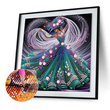 Load image into Gallery viewer, Diamond Painting - Partial Special Shaped - Beautiful Skirt Woman (30*30CM)