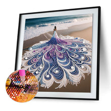 Load image into Gallery viewer, Diamond Painting - Partial Special Shaped - Beautiful Skirt Woman (30*30CM)