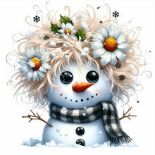 Load image into Gallery viewer, Diamond Painting - Full Round - Winter Snowman (30*30CM)