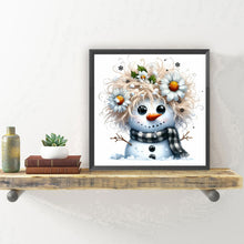 Load image into Gallery viewer, Diamond Painting - Full Round - Winter Snowman (30*30CM)
