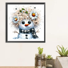Load image into Gallery viewer, Diamond Painting - Full Round - Winter Snowman (30*30CM)