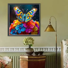 Load image into Gallery viewer, Diamond Painting - Full Round - Hydrangea Butterfly (40*40CM)