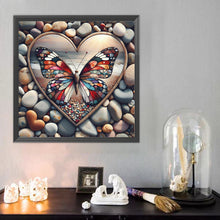 Load image into Gallery viewer, Diamond Painting - Full Round - Pebble Butterfly (40*40CM)