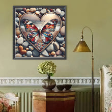 Load image into Gallery viewer, Diamond Painting - Full Round - Pebble Butterfly (40*40CM)