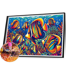 Load image into Gallery viewer, Diamond Painting - Full Round - Tropical Fish Angel Fish (40*60CM)